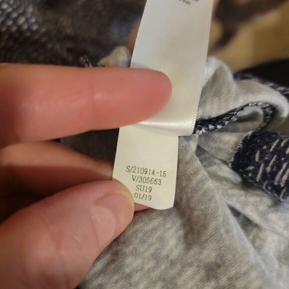 Athleta Santorini Printed High Neck Dress in Navy Blue Thera Print Medium - Picture 6 of 6